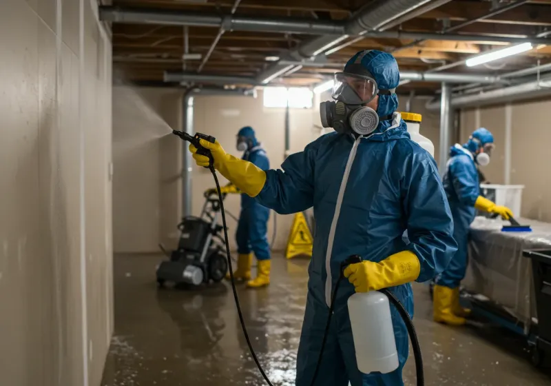 Basement Sanitization and Antimicrobial Treatment process in Los Altos Hills, CA