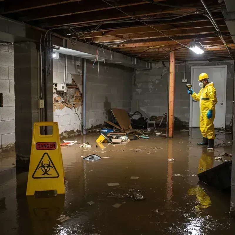 Flooded Basement Electrical Hazard in Los Altos Hills, CA Property